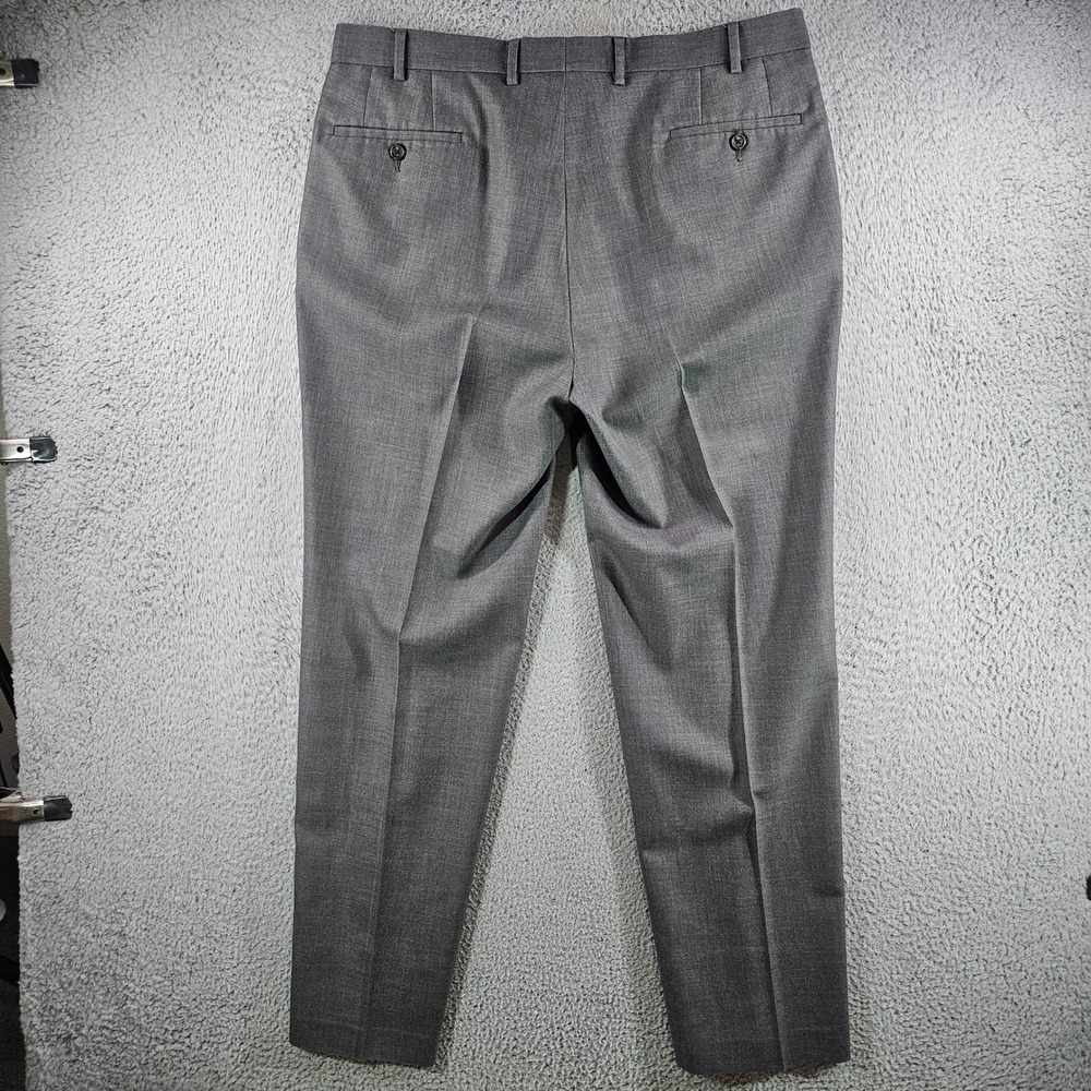 Lauren Ralph Lauren Mens Gray Dress Pants Flat Front 36x32 Professional Trousers - Picture 5 of 8